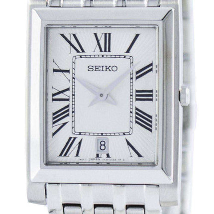 Orologio da uomo Seiko alla moda analogico al quarzo rettangolare SKP357 SKP357P1 SKP357P