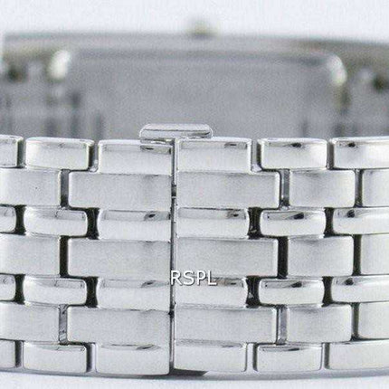 Orologio da uomo Seiko alla moda analogico al quarzo rettangolare SKP357 SKP357P1 SKP357P