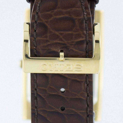 Orologio da uomo Seiko alla moda analogico al quarzo rettangolare SKP362 SKP362P1 SKP362P