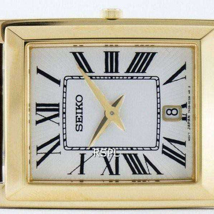 Orologio da uomo Seiko alla moda analogico al quarzo rettangolare SKP362 SKP362P1 SKP362P
