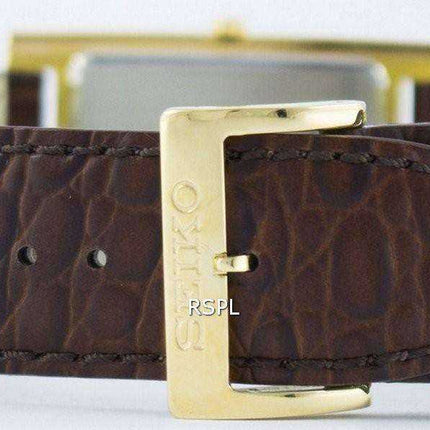 Orologio da uomo Seiko alla moda analogico al quarzo rettangolare SKP362 SKP362P1 SKP362P