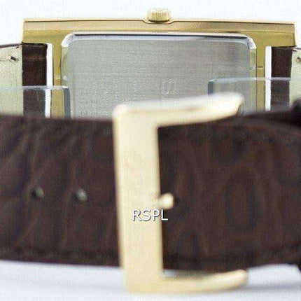 Orologio da uomo Seiko alla moda analogico al quarzo rettangolare SKP362 SKP362P1 SKP362P