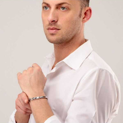 Bracciale Morellato Croce tono argento SKR58 da uomo