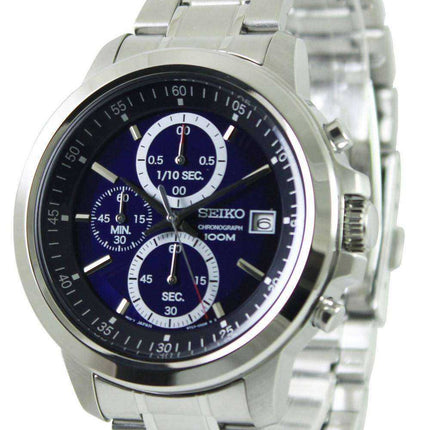 Seiko Cronografo al quarzo quadrante blu SKS443P1 SKS443P SKS443
