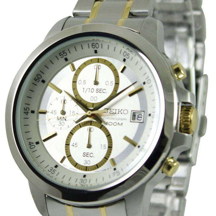 Orologio da uomo Seiko Cronografo al quarzo bicolore SKS447 SKS447P1 SKS447P