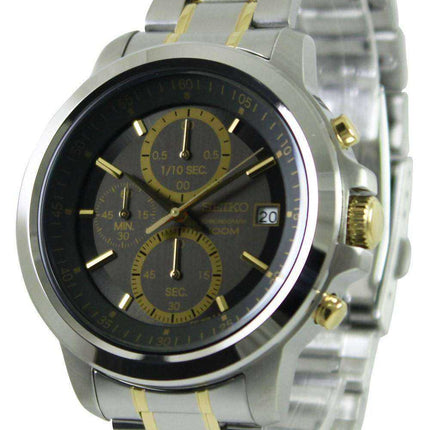 Orologio da uomo Seiko Cronografo al quarzo grigio quadrante SKS449 SKS449P1 SKS449P