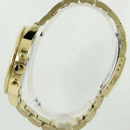 Seiko Cronografo al quarzo tono oro quadrante SKS450P1 SKS450P SKS450