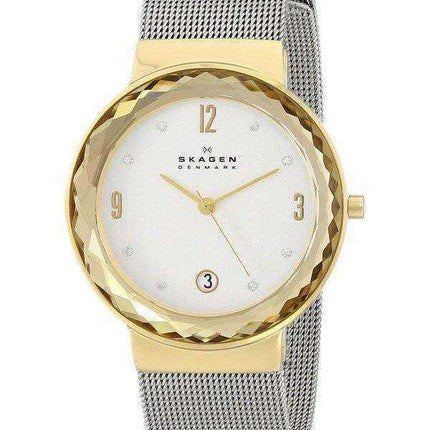 Skagen Leonora Silver Dial Swarovski Crystal Mesh Bracelet SKW2002 Orologio da donna