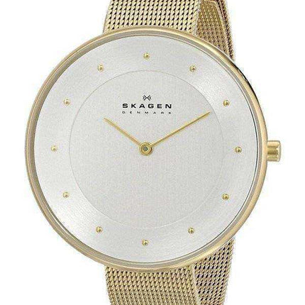 Bracciale Skagen Silver Dial Gold-Tone Mesh Bracelet SKW2141 da donna