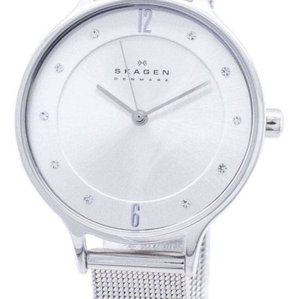 Skagen Anita Silver Dial Swarovski Crystal Mesh Bracelet SKW2149 Orologio da donna