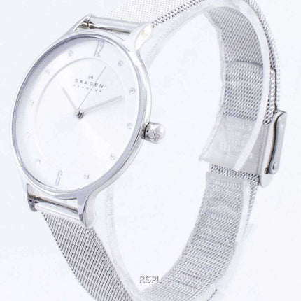 Skagen Anita Silver Dial Swarovski Crystal Mesh Bracelet SKW2149 Orologio da donna
