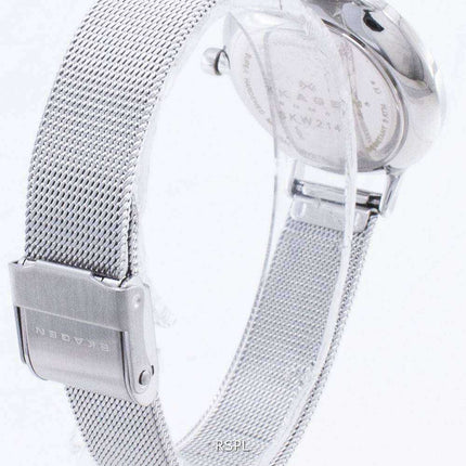 Skagen Anita Silver Dial Swarovski Crystal Mesh Bracelet SKW2149 Orologio da donna