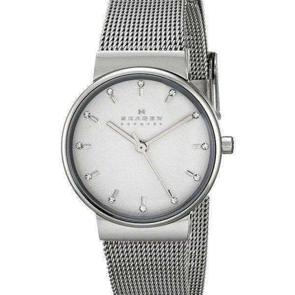 Bracciale Skagen Ancher in acciaio inossidabile con quadrante in cristallo e bracciale in acciaio SKW2195