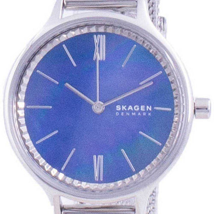 Skagen Anita Blue Mother Of Pearl Dial Quartz SKW2862 Orologio da donna