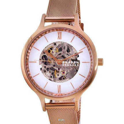 Skagen Anita Skeleton Mother Of Pearl Dial Automatic SKW2960 Orologio da donna
