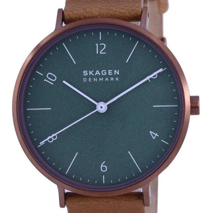 Orologio da donna Skagen Aaren Naturals quadrante verde al quarzo SKW2973