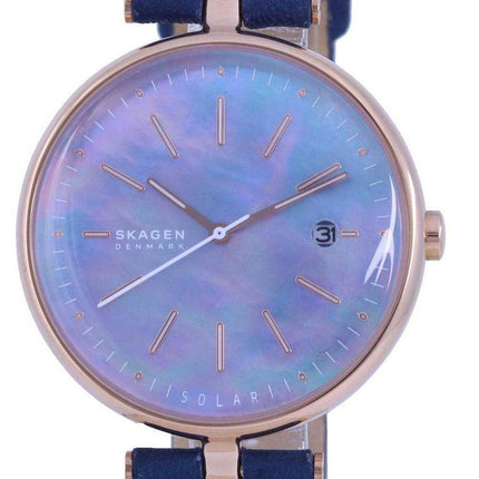 Skagen Karolina Blue Mother Of Pearl Dial Solar SKW2981 Orologio da donna