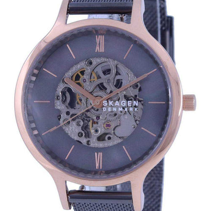 Skagen Anita grigio madreperla quadrante in acciaio inossidabile automatico SKW2998 orologio da donna
