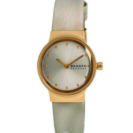 Orologio da donna Skagen Freja Lille in pelle quadrante grigio quarzo SKW3005