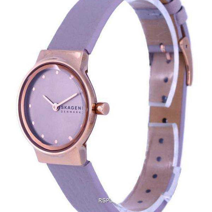 Orologio da donna Skagen Freja Lille in pelle quadrante grigio quarzo SKW3005