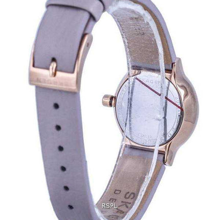 Orologio da donna Skagen Freja Lille in pelle quadrante grigio quarzo SKW3005