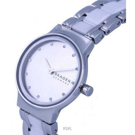 Orologio da donna Skagen Freja Lille in acciaio inossidabile con quadrante bianco al quarzo SKW3010