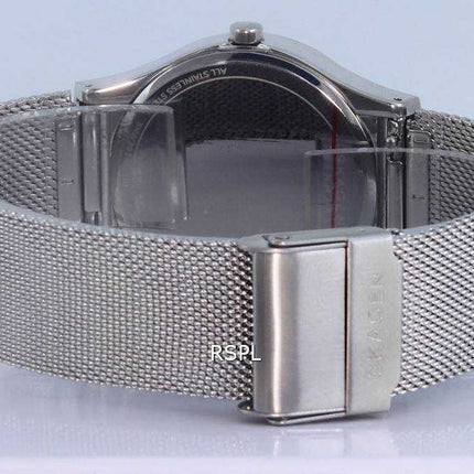 Orologio da donna SKW3024 a energia solare con quadrante blu oceano in maglia di acciaio inossidabile Skagen Sol