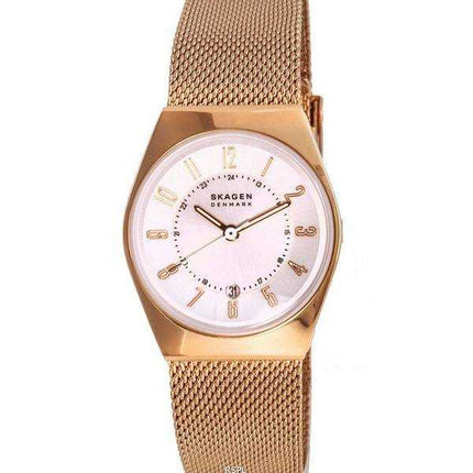 Orologio da donna Skagen Grenen Lille quadrante argento oro rosa quarzo SKW3035
