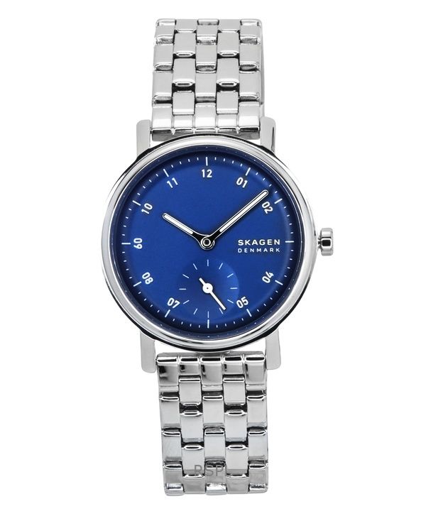 Orologio da donna Skagen Kuppel Lille in acciaio inossidabile con quadrante blu al quarzo SKW3129