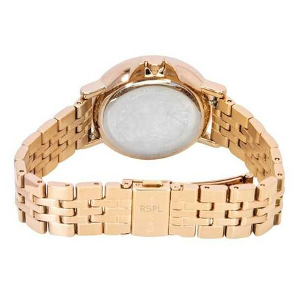 Orologio da donna Skagen Signatur Lille Sport in acciaio inossidabile color oro rosa con quadrante argentato al quarzo SKW3136