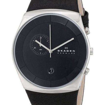 Skagen Havene Cronografo al quarzo quadrante nero Orologio da uomo SKW6070
