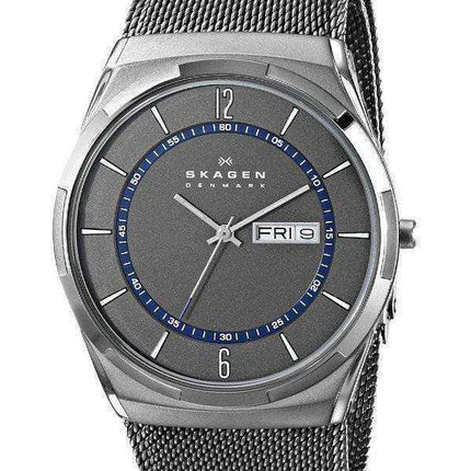 Orologio da uomo Skagen Melbye grigio cinturino in titanio con cinturino SKW6078
