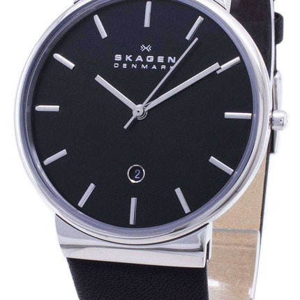 Orologio da uomo Skagen Ancher al quarzo quadrante nero SKW6104