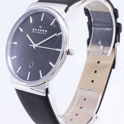 Orologio da uomo Skagen Ancher al quarzo quadrante nero SKW6104