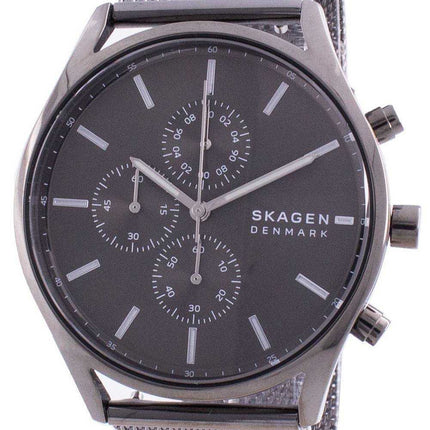 Orologio da uomo Skagen Holst cronografo con quadrante grigio al quarzo SKW6608