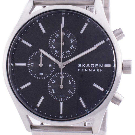 Orologio da uomo Skagen Holst cronografo quadrante nero al quarzo SKW6609