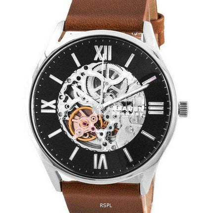 Orologio da uomo automatico SKW6613 con quadrante nero Skagen Holst Skelton