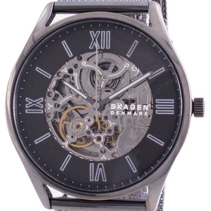 Orologio da uomo automatico SKW6614 con quadrante grigio Skagen Holst Skelton