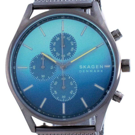 Orologio da uomo Skagen Holst cronografo quadrante blu al quarzo SKW6734