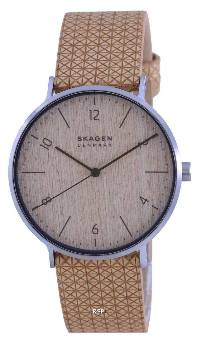 Skagen Aaren Naturals Orologio da uomo al quarzo con cinturino in legno impiallacciato in edizione limitata SKW6746