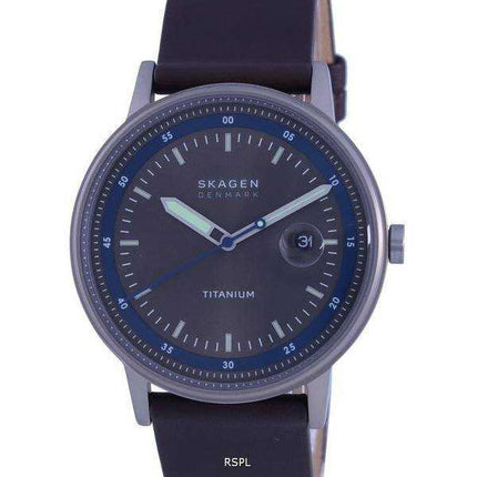 Orologio da uomo Skagen Henriksen quadrante grigio titanio quarzo SKW6753 da uomo