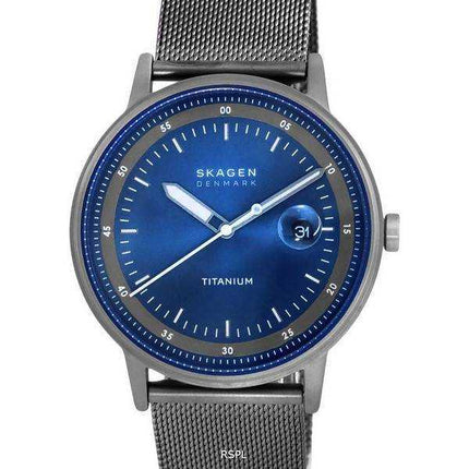 Orologio da uomo Skagen Henriksen in acciaio inossidabile con quadrante blu al quarzo SKW6754