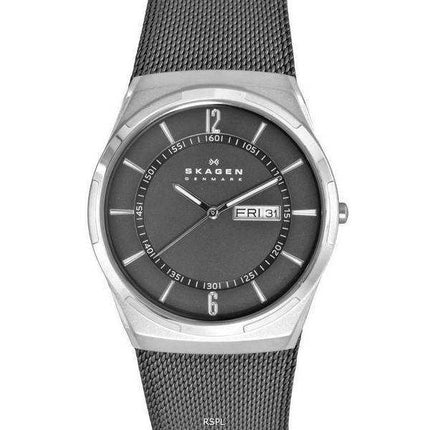 Orologio da uomo Skagen Melbye in acciaio inossidabile con quadrante antracite al quarzo SKW6790
