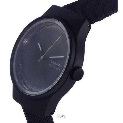 Orologio da uomo Skagen Sol Midnight in acciaio inossidabile con quadrante nero a energia solare SKW6793