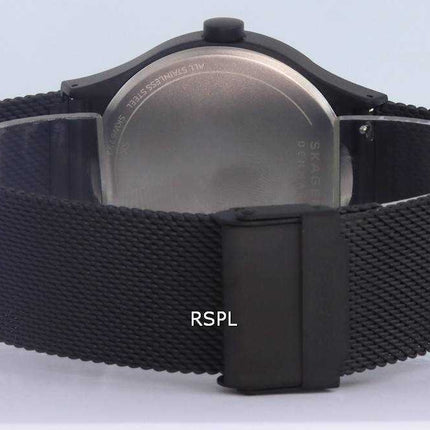 Orologio da uomo Skagen Sol Midnight in acciaio inossidabile con quadrante nero a energia solare SKW6793