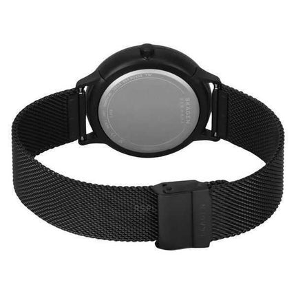 Orologio da uomo Skagen Riis Midnight in acciaio inossidabile con quadrante nero al quarzo SKW6886