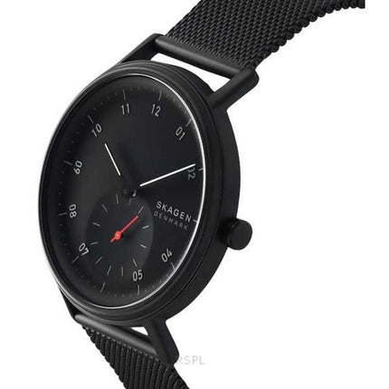 Orologio da uomo Skagen Kuppel in acciaio inossidabile con quadrante nero al quarzo SKW6892