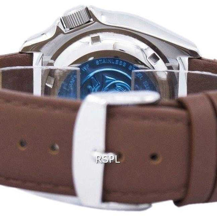 Orologio da sub Seiko Automatic Diver in pelle marrone Orologio da uomo SKX007J1-LS12 200M