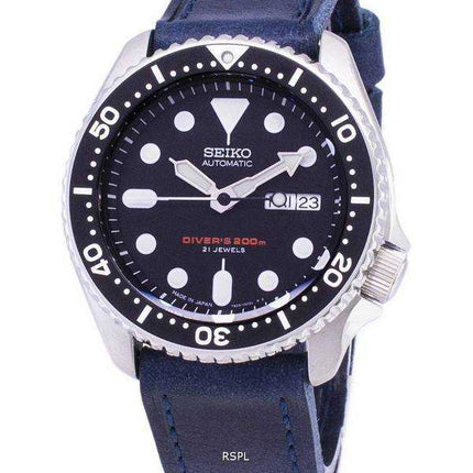 Orologio da uomo Seiko Automatic SKX007J1-LS13 da 200 M in Giappone con cinturino in pelle blu