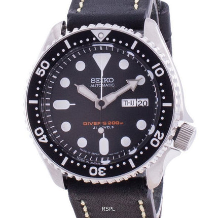 Orologio da uomo Seiko Automatic Diver con quadrante nero SKX007J1-var-LS16 200M